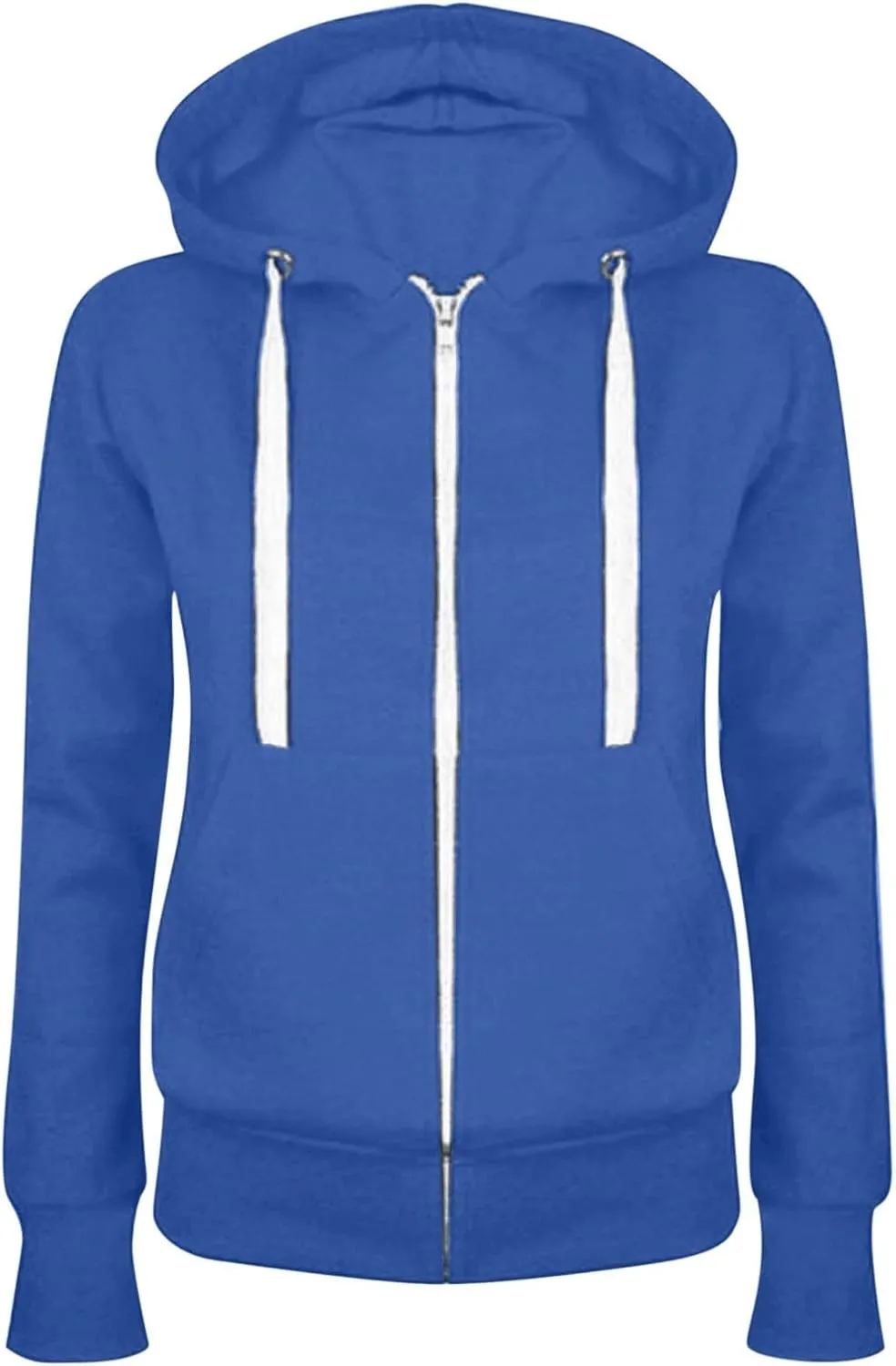 Women Fall Hoodies Long Sleeve Full Zip Up Sweatshirts Jackets Casual Comfy Fall Outfits Winter Clothes 2024