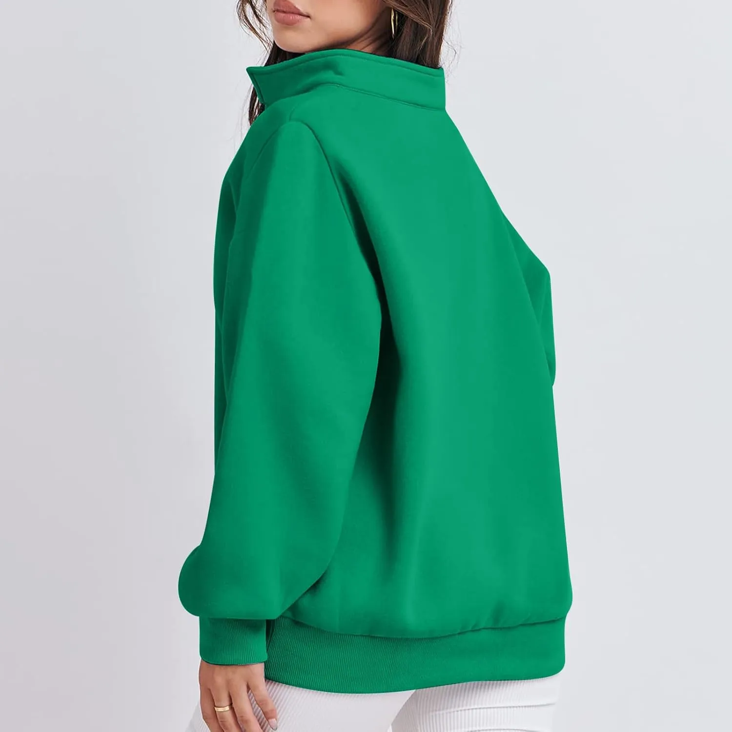 Womens 2023 Tredny Fall Zip Up Fleece Sweatshirt Puff Sleeve Pullover Tops Long Sleeve Fall Teen Girl Y2K Hoodies