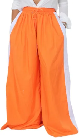 Women's Cargo Pants Baggy Wide Leg Pants Straight Y2K Drawstring Casual Pants with Pockets