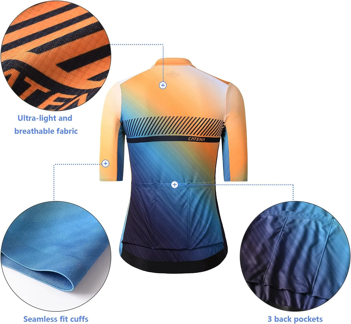 Women's Cycling Jersey Short Sleeve Shirt High Elastic Athletic Training Sports T-Shirt