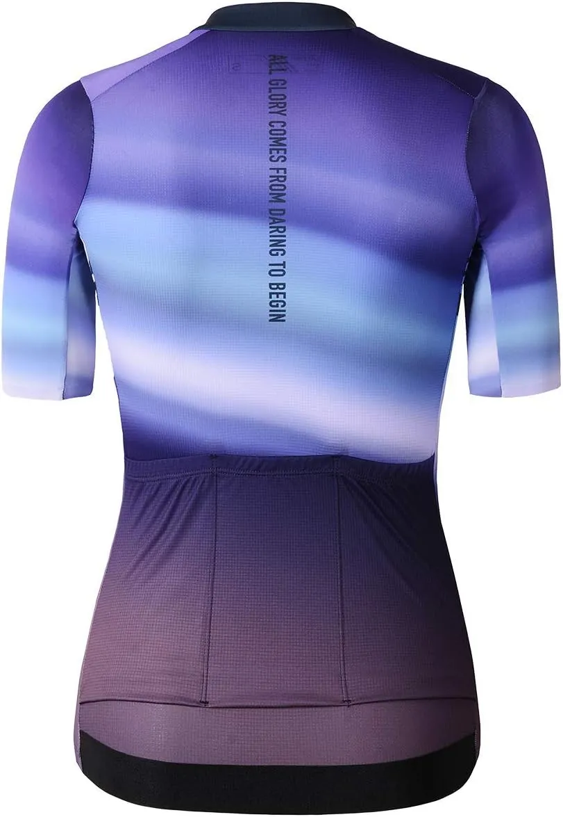 Women's Cycling Jersey Short Sleeve Shirt High Elastic Athletic Training Sports T-Shirt