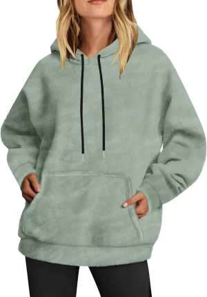 Women'S Fashion Hoodies & Sweatshirts Long Sleeve Drawstring Hoodies Oversized Fall Tops Clothes Hoodie Women