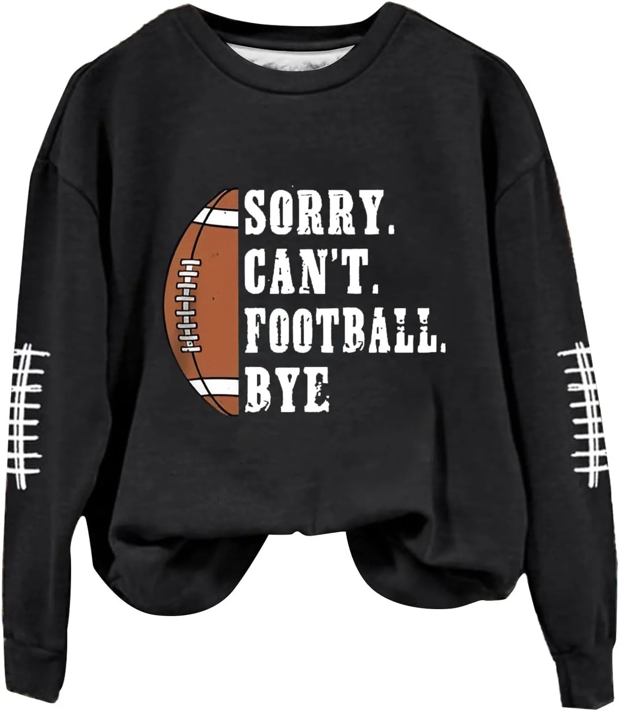 Womens Football Sweatshirt,2024 Fall Sweatshirts Pullover Long Sleeve Game Day Football Graphic Plus Size Sweatshirts