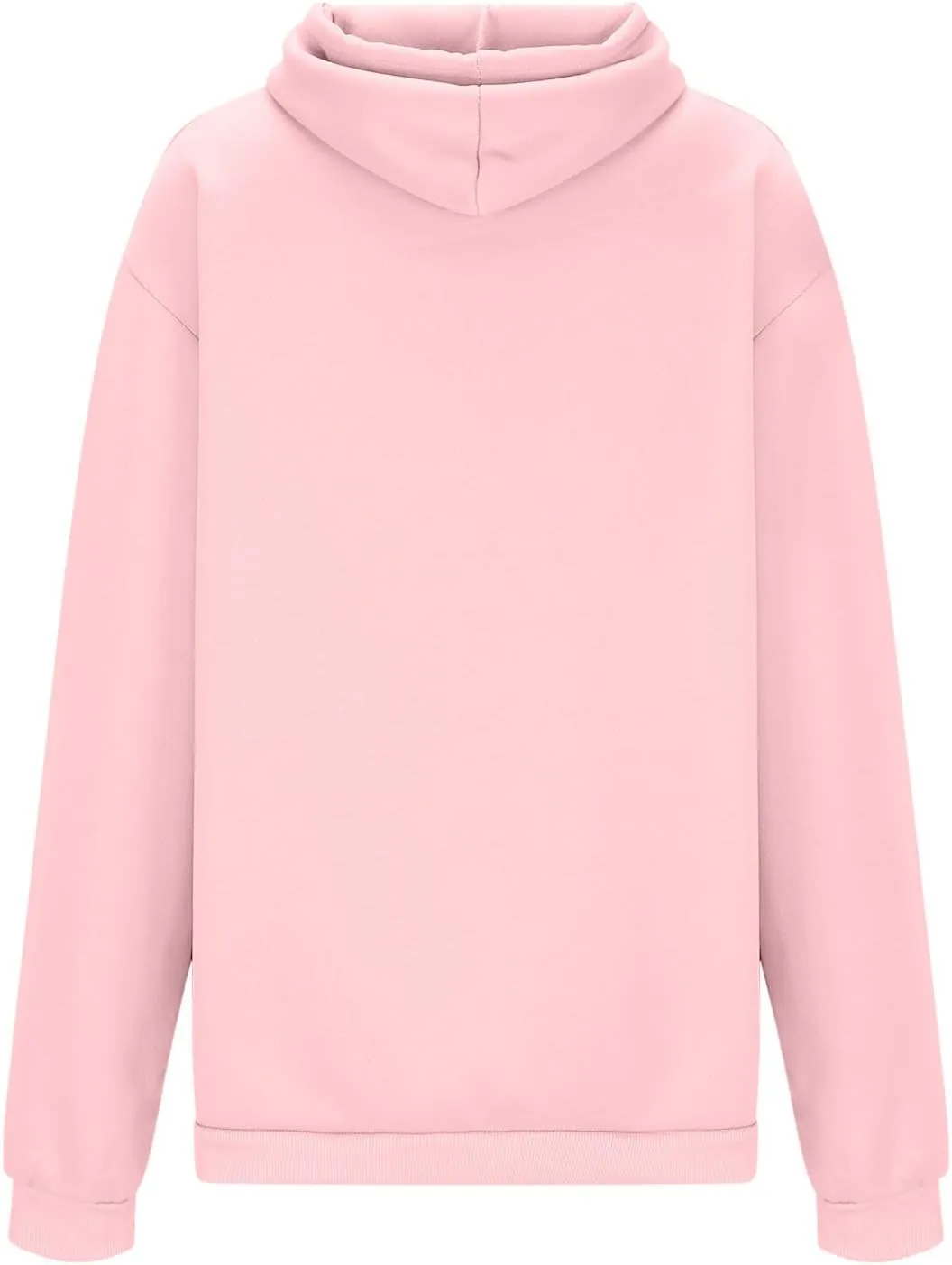 Women's Graphic Hoodies Heart Print Drawstring Long Sleeve Pocket Sweatshirt Casual Loose Fit Crewneck Pullover Tops