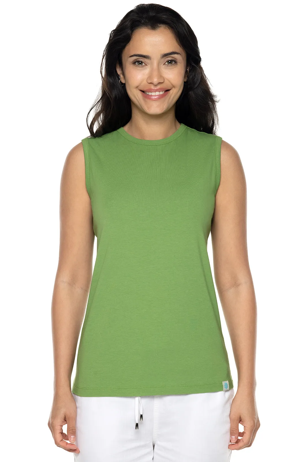 Women's LumaLeo High Neck Tank Top | Soft Fern