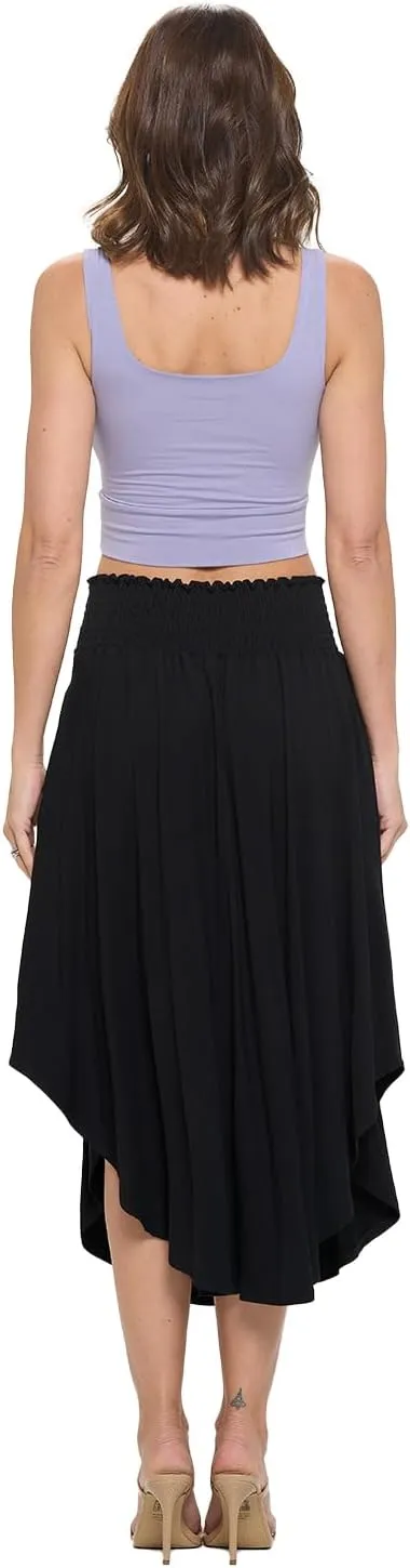 Women's Midi Long Skirt, Flowy, Sexy Outfit, High Waisted, Summer Outfit, Pull On, Casual