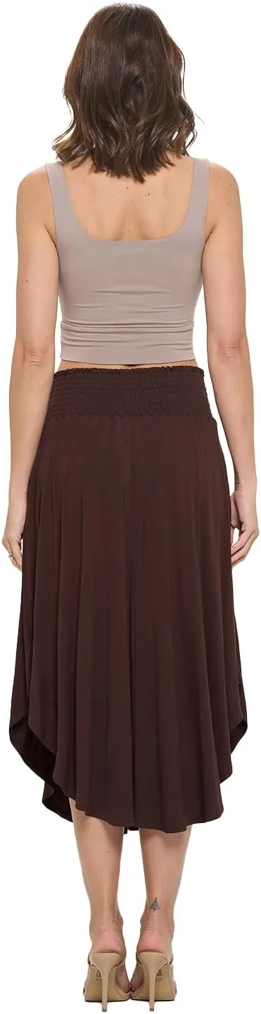 Women's Midi Long Skirt, Flowy, Sexy Outfit, High Waisted, Summer Outfit, Pull On, Casual