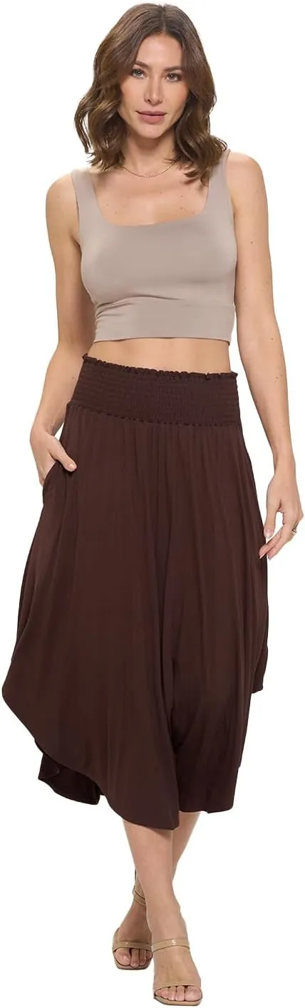 Women's Midi Long Skirt, Flowy, Sexy Outfit, High Waisted, Summer Outfit, Pull On, Casual