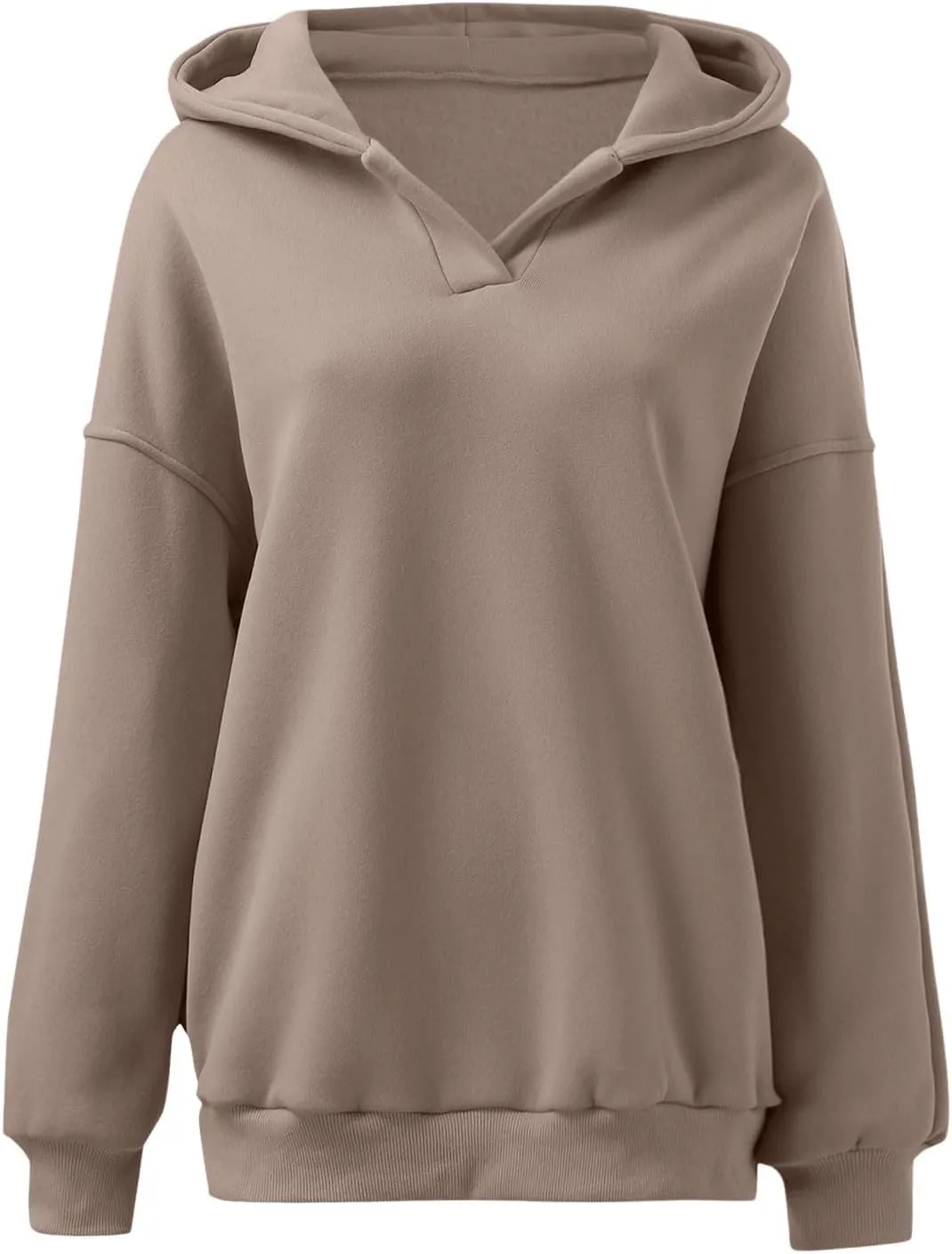Womens Oversized Hoodies Casual Fall Teen Girls Preppy Clothes 2024 Trendy Long Sleeve Pullover V Neck Sweatshirts