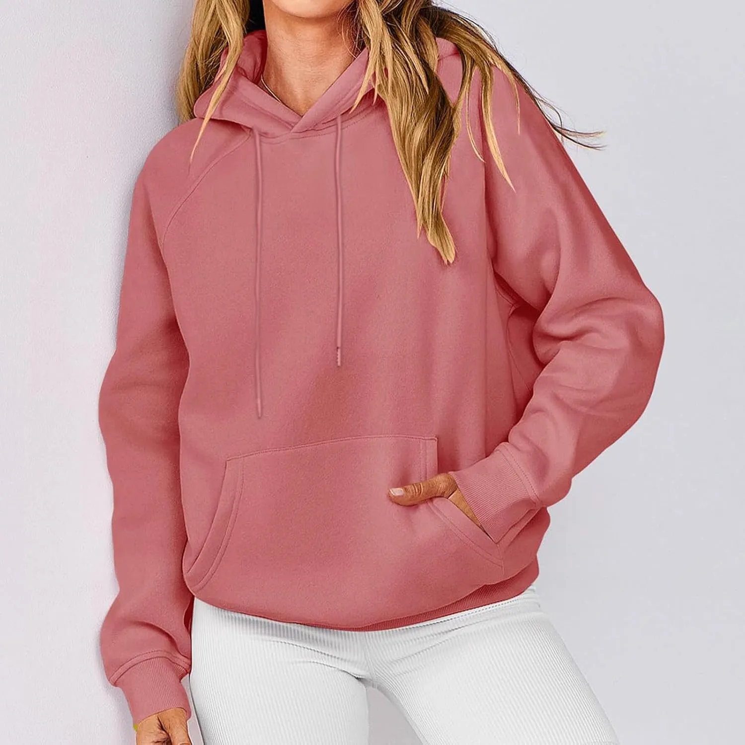 Womens Oversized Hoodies Sweatshirts Fleece Hooded Pullover Sweater Tops Long Sleeve Fall Fashion Outfits Clothes 2023