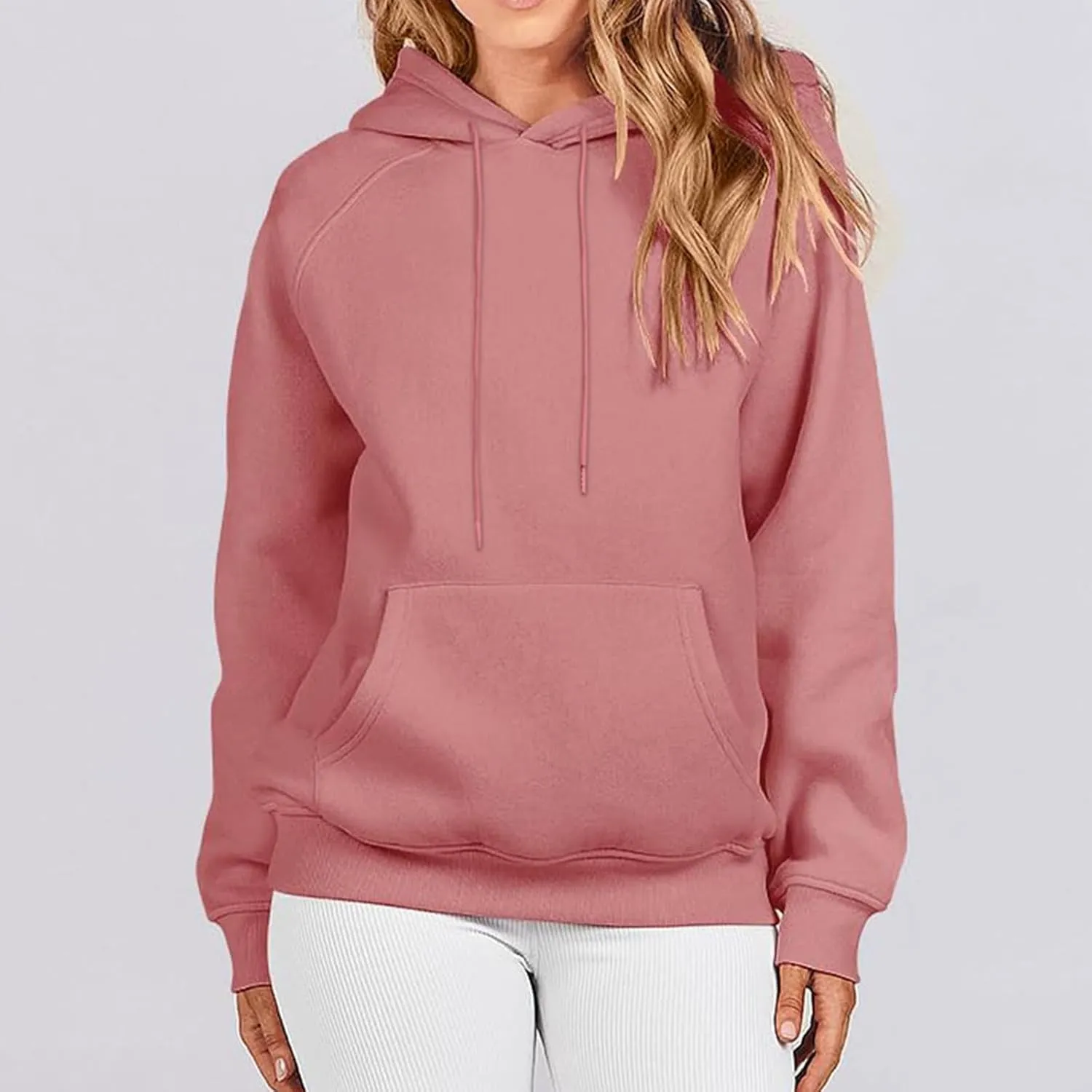 Womens Oversized Hoodies Sweatshirts Fleece Hooded Pullover Sweater Tops Long Sleeve Fall Fashion Outfits Clothes 2023