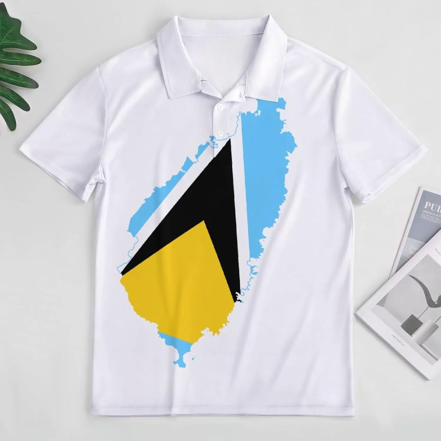 Women's Sport Palestine Flag Polo-Shirt Business Short-Sleeve Polo-Shirt for Women