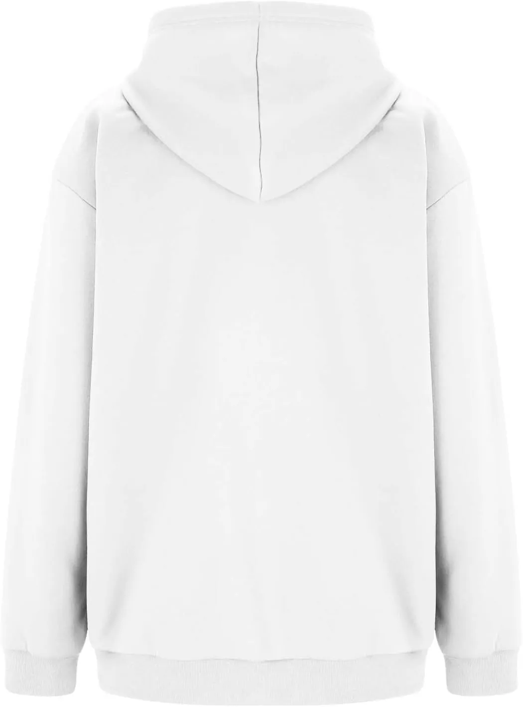 Womens Zip Up Hoodies Oversized Full Zip Up Hoodie Long Sleeve Drawstring Hooded Sweatshirt Fleece Jacket with Pockets
