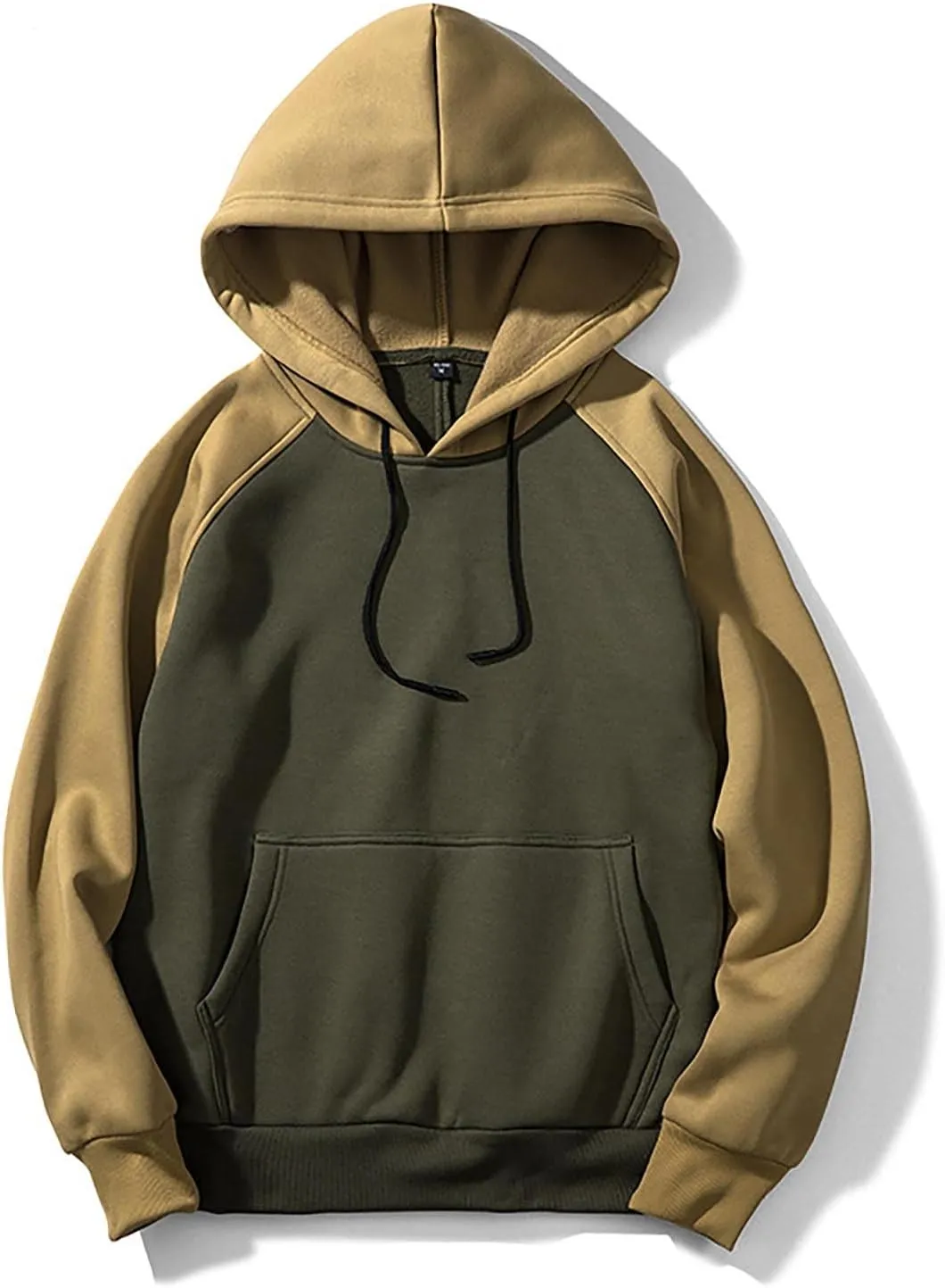 Ymosrh Mens Hoodies Pullover Hoodie Warm Long Sleeves Sweatshirt Coat Jacket Sweater Heavyweight Sweatshirt Crewneck