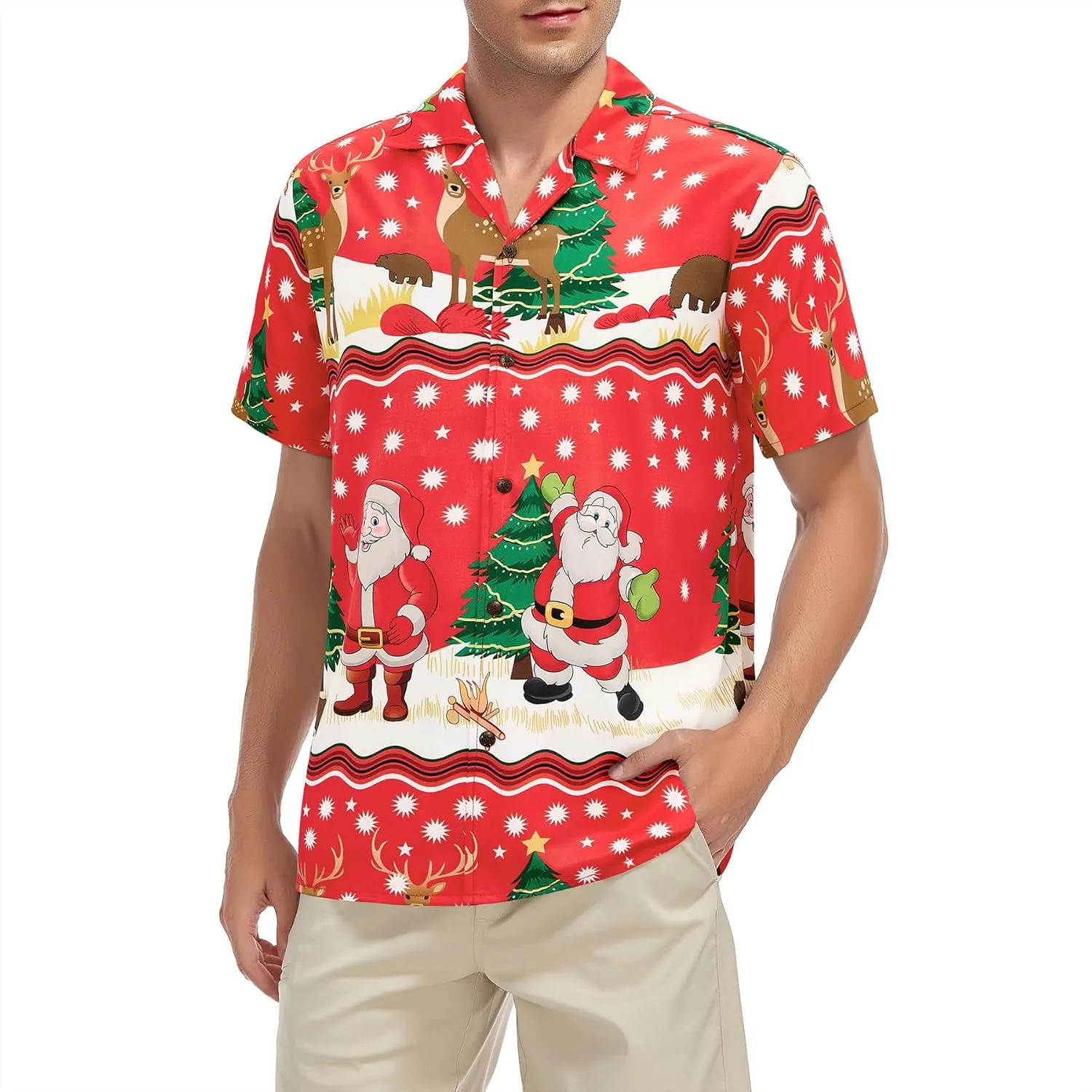 Zando 80s 90s Shirt for Men Retro Button Down Short Sleeve Shirt, Funny Shirt for Hawaiian Beach Disco Theme Party Outfit Top