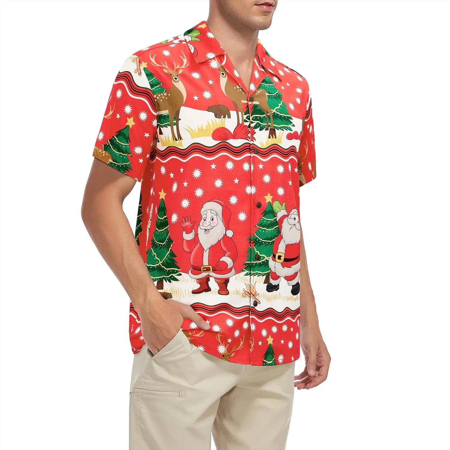 Zando 80s 90s Shirt for Men Retro Button Down Short Sleeve Shirt, Funny Shirt for Hawaiian Beach Disco Theme Party Outfit Top
