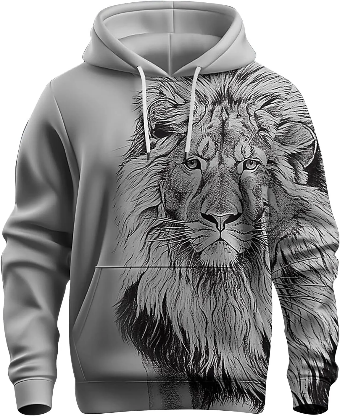 Zip Up Hoodie Men Winter Vintage Long Sleeve Hoodie Half Zipper Hooded Sweatshirt Top Workwear Multi Pocket Men Men